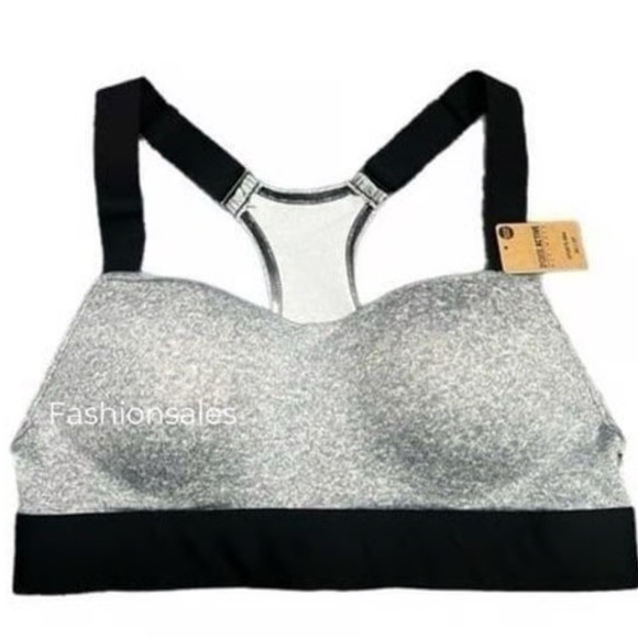 Active USA Other - Active USA Heathered Gray and Black Sports yoga athletic Bra L